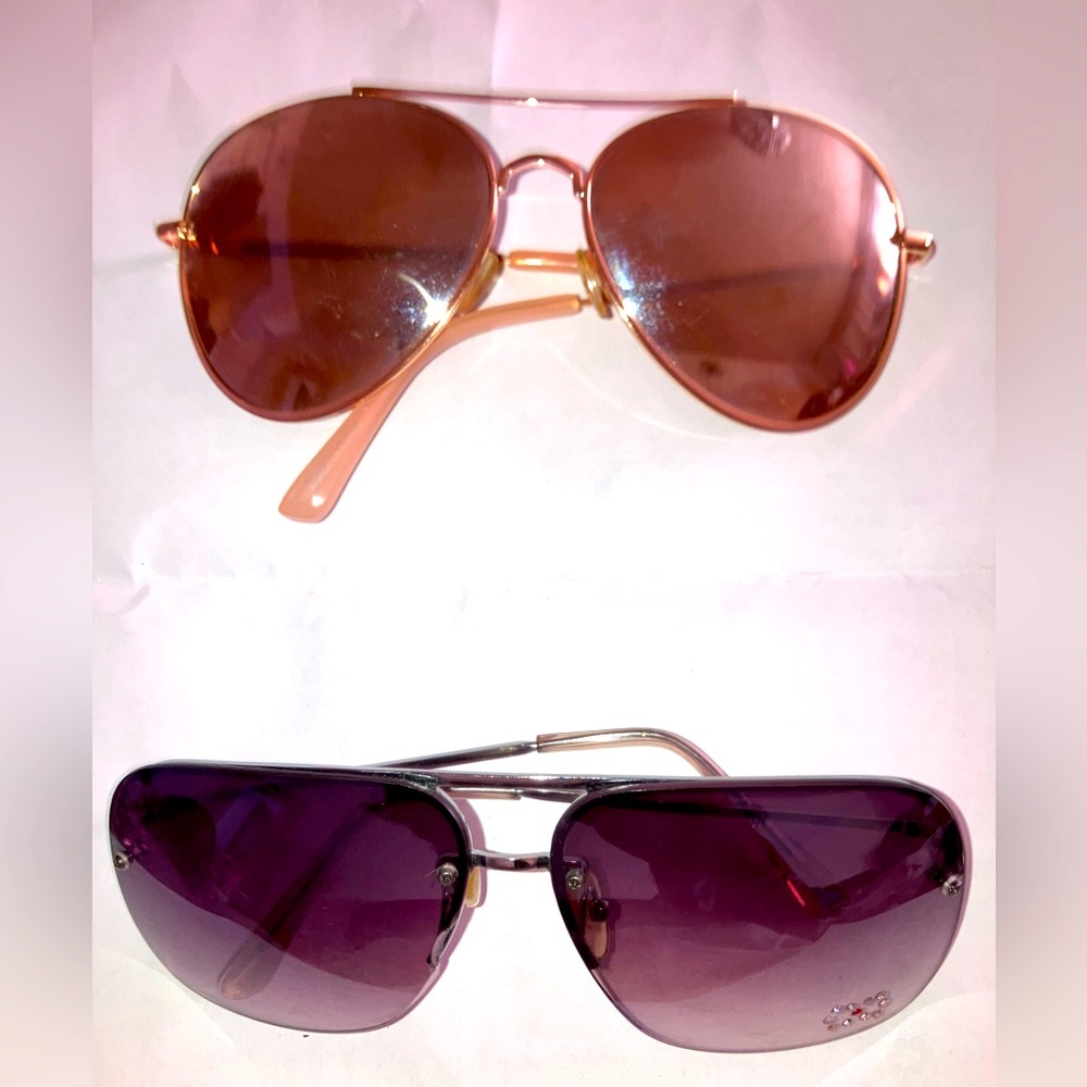 Two for $12 aviator style and square shape gradient sunglasses